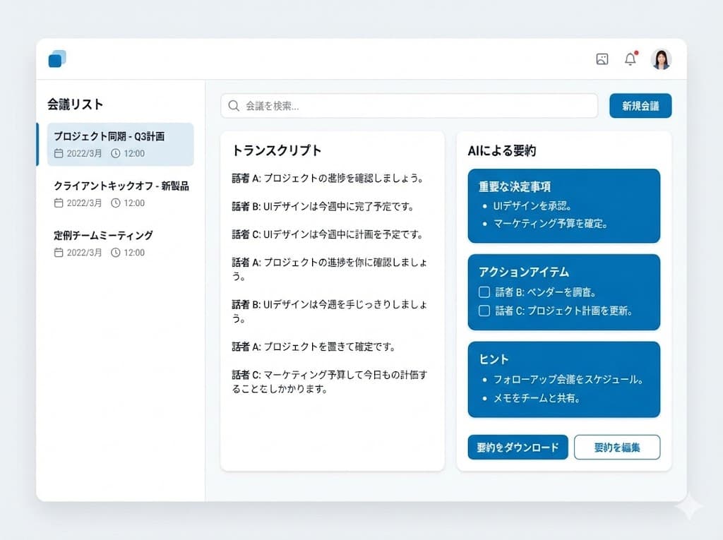 議事録AI要約