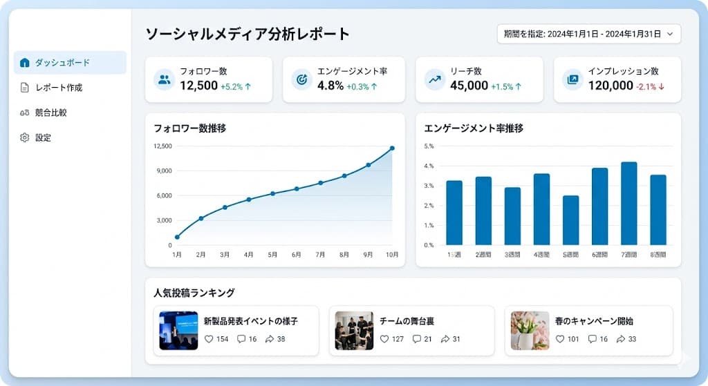 SNSレポート自動作成